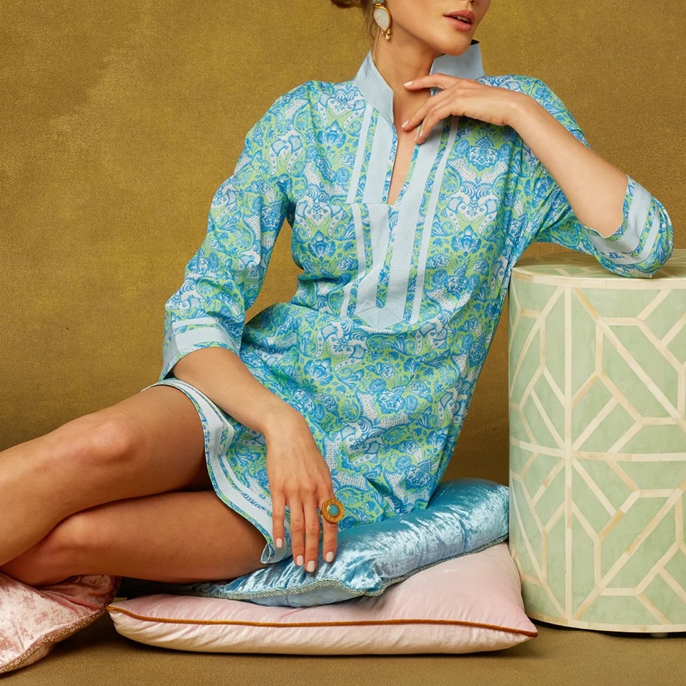 Nicoblu Capri Short Tunic Dress Size Small Petite